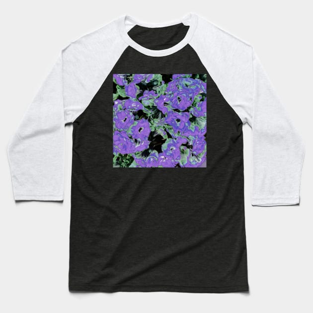 Illustration Purple Kalanchoe Plant Baseball T-Shirt by BlakCircleGirl